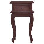 Vidaxl table de chevet marron classique 35x30x60 cm bois d'acajou