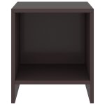Vidaxl table de chevet marron fonc 35x30x40 cm bois de pin massif