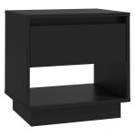 Vidaxl table de chevet noir 45x34x44 cm agglom�r�