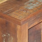 Vidaxl table de chevet avec revtement bouddha 40x30x50cm bois recycl