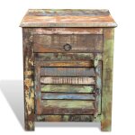 Vidaxl table de coin avec 1 tiroir et 1 porte bois de rcupration