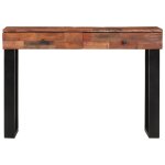 Vidaxl table console 110 x 30 x 76 cm bois de rcupration massif