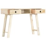 Vidaxl table console 110 x 35 x 76 cm bois de manguier massif