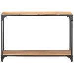 Vidaxl table console 110x30x75 cm bois solide d'acacia