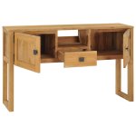 Vidaxl table console 120x32x75 cm bois de teck massif Vidaxl table console 120x32x75 cm bois de teck massif