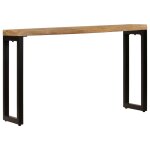 Vidaxl table console 120x35x76 cm bois de manguier solide et acier Vidaxl table console 120x35x76 cm bois de manguier solide et acier