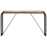 Vidaxl table console 140 x 35 x 76 cm bois de manguier massif brut