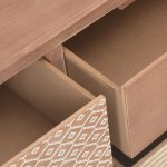 Vidaxl table console avec 8 tiroirs 120 x 30 x 76 cm bois de pin massif