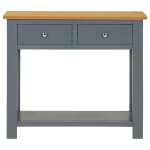 Vidaxl table console 83x30x73 cm bois de ch�ne massif