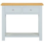 Vidaxl table console 83x30x73 cm bois de chêne massif Vidaxl table console 83x30x73 cm bois de chêne massif