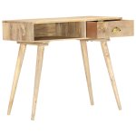 Vidaxl table console 90x45x75 cm bois de manguier massif