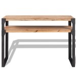 Vidaxl table console bois d'acacia massif 120 x 40 x 85 cm
