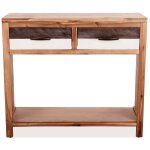 Vidaxl table console bois d'acacia massif 86 x 30 x 75 cm Vidaxl table console bois d'acacia massif 86 x 30 x 75 cm