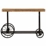 Vidaxl table console bois massif de manguier 115 x 36 x 76 cm