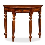 Vidaxl table console bois solide de sesham 90 x 40 x 76 cm demi - ronde Vidaxl table console bois solide de sesham 90 x 40 x 76 cm demi - ronde