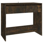 Vidaxl table console chne fum 89x41x76, 5 cm acier