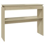 Vidaxl table console chêne sonoma 102x30x80 cm aggloméré Vidaxl table console chêne sonoma 102x30x80 cm aggloméré