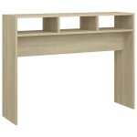 Vidaxl table console chne sonoma 105x30x80 cm agglomr