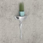 Vidaxl table console / étagère murale 25 x 13 x 61cm aluminium argenté Vidaxl table console / étagère murale 25 x 13 x 61cm aluminium argenté