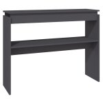 Vidaxl table console gris 102x30x80 cm aggloméré Vidaxl table console gris 102x30x80 cm aggloméré