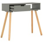 Vidaxl table console gris 80x30x72 cm pin massif Vidaxl table console gris 80x30x72 cm pin massif