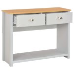 Vidaxl table console gris 97 x 35 x 76 cm