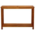 Vidaxl table console de jardin 110x40x75 cm bois d'acacia solide