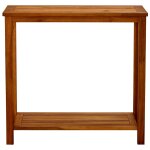 Vidaxl table console de jardin 80x35x75 cm bois d'acacia solide