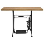 Vidaxl table console avec machine  coudre 110x40x75 cm