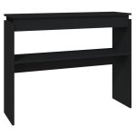Vidaxl table console noir 102x30x80 cm aggloméré Vidaxl table console noir 102x30x80 cm aggloméré