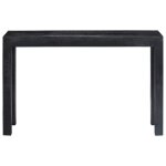 Vidaxl table console noir 118 x 30 x 76 cm bois de manguier massif