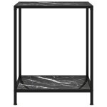 Vidaxl table console noir 60x35x75 cm verre trempé Vidaxl table console noir 60x35x75 cm verre trempé