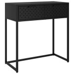 Vidaxl table console noir 72x35x75 cm acier Vidaxl table console noir 72x35x75 cm acier