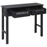 Vidaxl table console noir 90 x 30 x 77 cm bois Vidaxl table console noir 90 x 30 x 77 cm bois