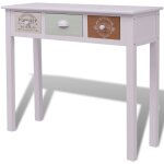 Vidaxl table console en style franais bois