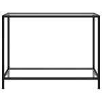 Vidaxl table console transparent 100x35x75 cm verre tremp