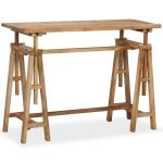 Vidaxl table à dessin bois de manguier massif 116 x 50 x 76 cm Vidaxl table à dessin bois de manguier massif 116 x 50 x 76 cm