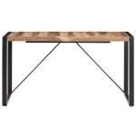 Vidaxl table  dner 140x70x75 cm bois massif