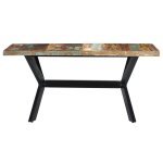 Vidaxl table  dner 140x70x75 cm bois de rcupration massif