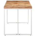 Vidaxl table  dner 140x70x76 cm bois massif d'acacia et de manguier