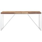 Vidaxl table  dner 160x70x76 cm bois massif d'acacia et de manguier