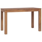 Vidaxl table  dner bois de teck et finition naturelle 120x60x76 cm