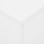 Vidaxl table  dner extensible blanc brillant 175x90x75 cm
