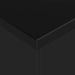 Vidaxl table  dner extensible noir brillant 175x90x75 cm