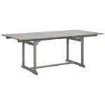 Vidaxl table  dner de jardin (150 - 200)x100x75cm bois d'acacia massif