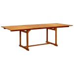 Vidaxl table � d�ner de jardin (160 - 240)x100x75cm bois d'acacia massif