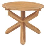 Vidaxl table à dîner de jardin Ø90x75 cm bois de teck massif Vidaxl table à dîner de jardin Ø90x75 cm bois de teck massif