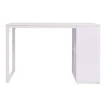 Vidaxl table d'criture 120 x 60 x 75 cm blanc