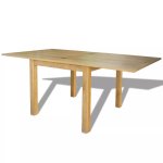 Vidaxl table extensible chne 170 x 85 x 75 cm