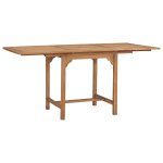 Vidaxl table extensible de jardin (110 - 160)x80x75 cm teck solide